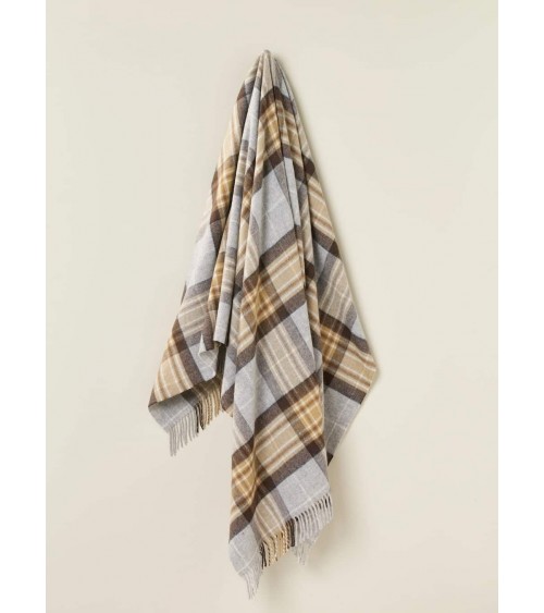 Plaid tartan McKellar - Couverture en laine mérinos Bronte by Moon anglaise plaid tartan ecossais 100 laine highland