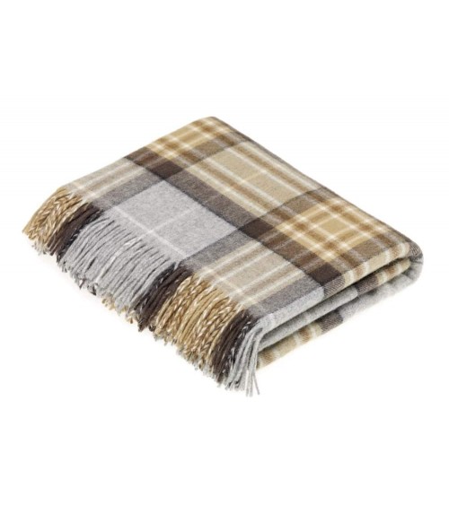 McKellar - Merino wool blanket Bronte by Moon clan plaids english sofa cozy soft throw blanket