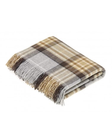 McKellar - Merino wool blanket Bronte by Moon clan plaids english sofa cozy soft throw blanket