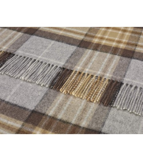 McKellar - Merino wool blanket Bronte by Moon clan plaids english sofa cozy soft throw blanket