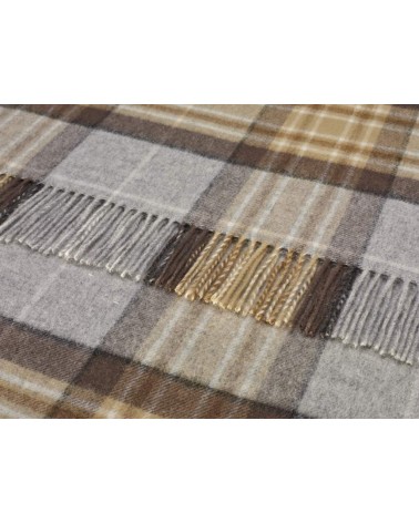 McKellar - Merino wool blanket Bronte by Moon clan plaids english sofa cozy soft throw blanket