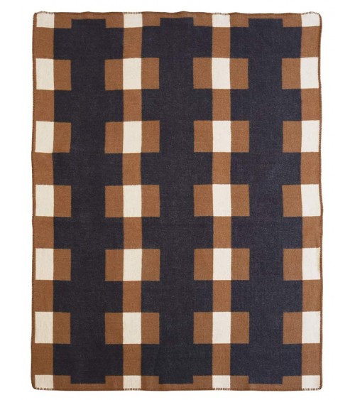 MARTA Braun - Wolldecke, Kuscheldecke Brita Sweden Schafwolldecke warme Woll Decken Sofa wohndecke kaufen