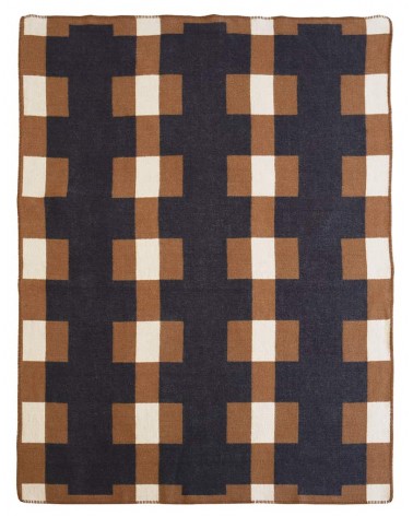 MARTA Braun - Wolldecke, Kuscheldecke Brita Sweden Schafwolldecke warme Woll Decken Sofa wohndecke kaufen