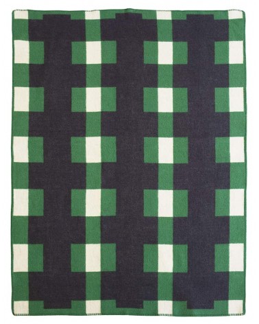 MARTA Verde - Coperta di lana Brita Sweden di qualità per divano coperte plaid