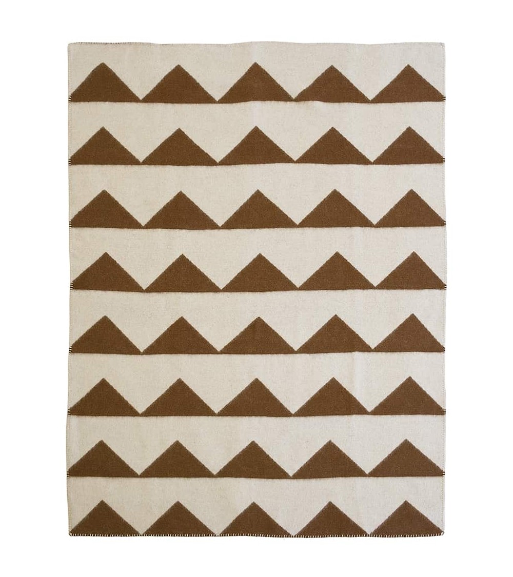 ARCTIC Cinnamon - Couverture en laine Brita Sweden plaide pour canapé plaid cocooning couverture douce suisse