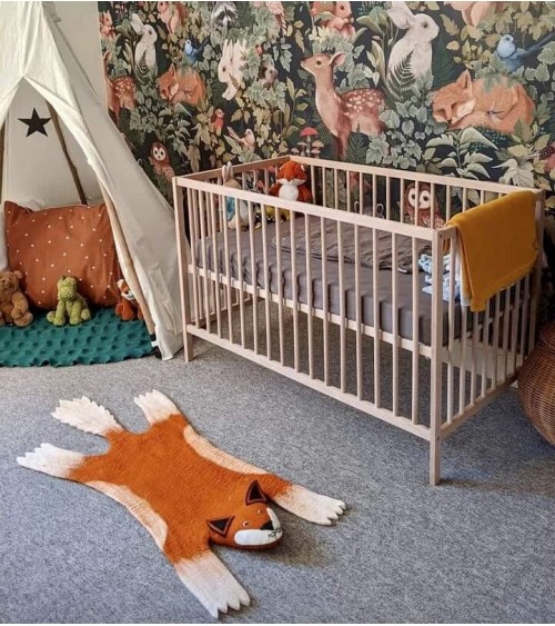 Finlay - Tapis renard - Tapis animal en laine Sew Heart Felt tapis animaux jungle chambre bebe animal enfant