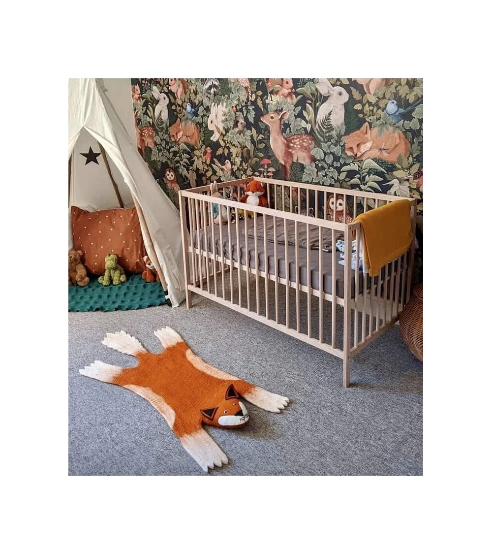Finlay - Tapis renard - Tapis animal en laine Sew Heart Felt tapis animaux jungle chambre bebe animal enfant