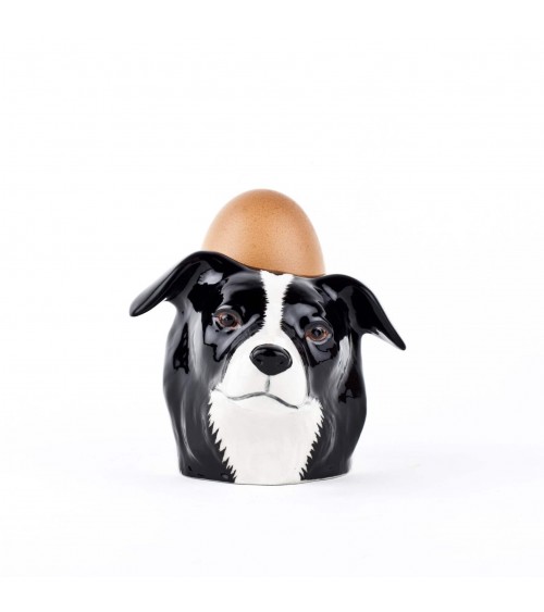 Border Collie - Eggcup Quail Ceramics cute egg cup holder