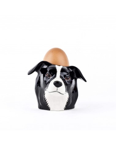 Border Collie - Eggcup Quail Ceramics cute egg cup holder