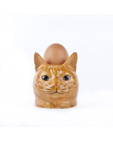 Vincent - Ginger Cat - Eggcup Quail Ceramics cute egg cup holder