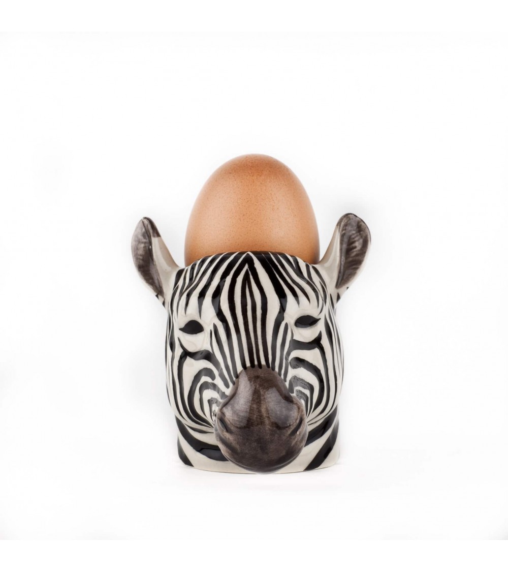 Zebra - Eggcup Quail Ceramics cute egg cup holder