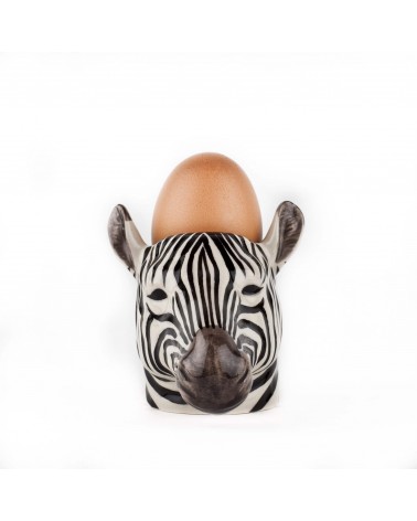 Zebra - Eggcup Quail Ceramics cute egg cup holder