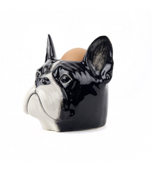 Bouledogue Français - Coquetier en céramique Quail Ceramics oeuf original design