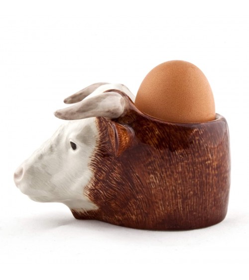 Hereford Bull - Eggcup Quail Ceramics cute egg cup holder