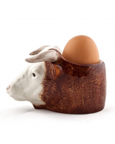 Hereford Bull - Eggcup Quail Ceramics cute egg cup holder