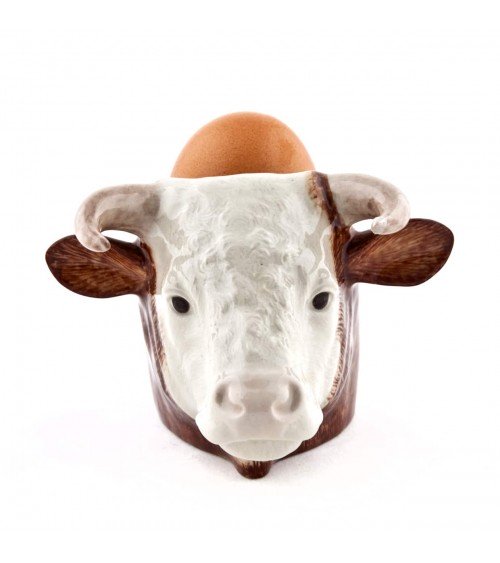 Hereford Bull - Eggcup Quail Ceramics cute egg cup holder