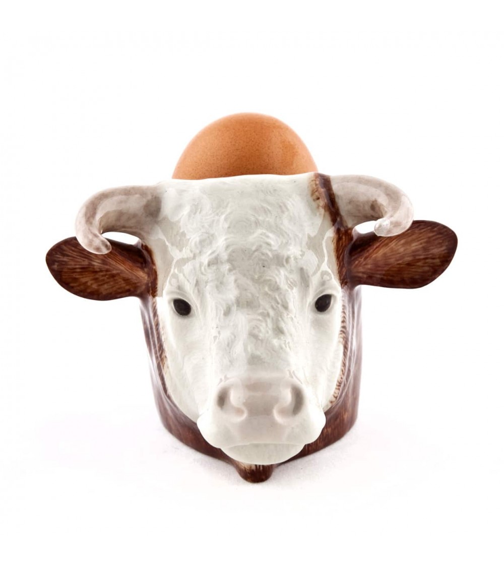 Hereford Bull - Eggcup Quail Ceramics cute egg cup holder