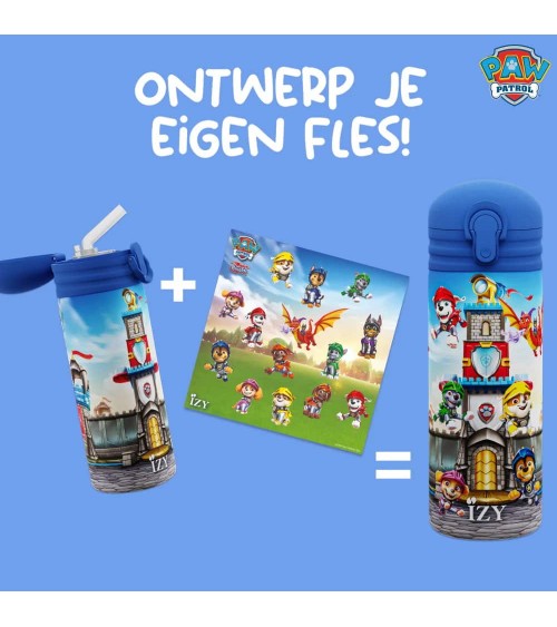 Gourde Pat patrouille Rescue Knights - Gourde Isotherme enfant IZY Bottles gourde sport metal d eau aluminium thé design