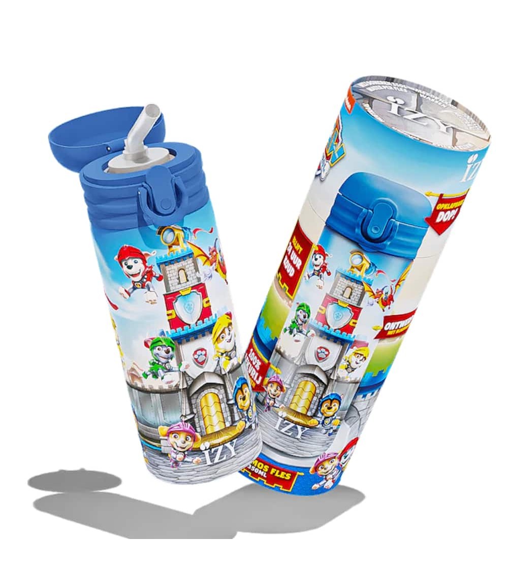 Gourde Pat patrouille Rescue Knights - Gourde Isotherme enfant IZY Bottles gourde sport metal d eau aluminium thé design
