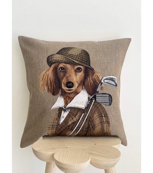 English Cocker Spaniel Golferin - Kissenbezug, Zierkissen Yapatkwa zierkissen sofa deko kissen kaufen dekokissen sofakissen