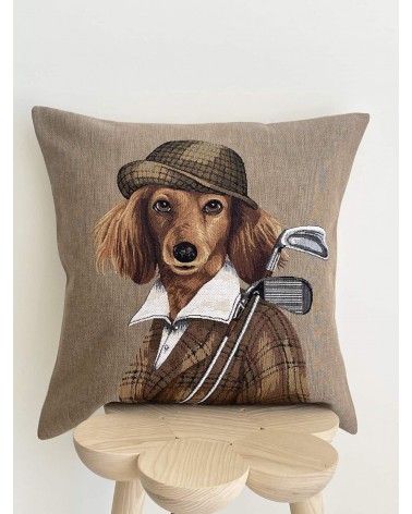 English Cocker Spaniel Golferin - Kissenbezug, Zierkissen Yapatkwa zierkissen sofa deko kissen kaufen dekokissen sofakissen