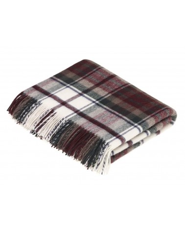 Tartan throw Dress Macduff - Merino wool blanket Bronte by Moon clan plaids english sofa cozy soft throw blanket