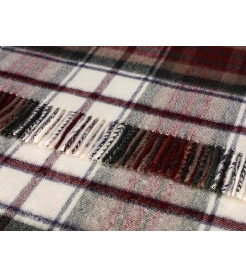 Tartan throw Dress Macduff - Merino wool blanket Bronte by Moon clan plaids english sofa cozy soft throw blanket