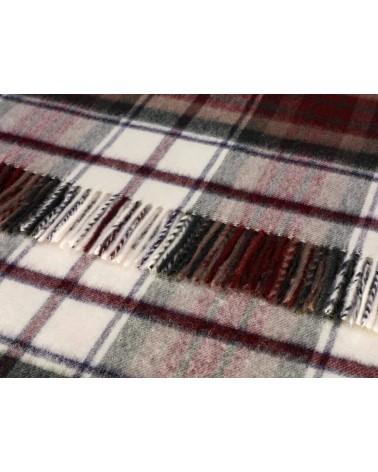 Tartan throw Dress Macduff - Merino wool blanket Bronte by Moon clan plaids english sofa cozy soft throw blanket