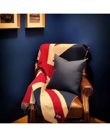 UNION JACK sofa throw - Merino wool blanket Bronte by Moon best for sofa throw warm cozy soft