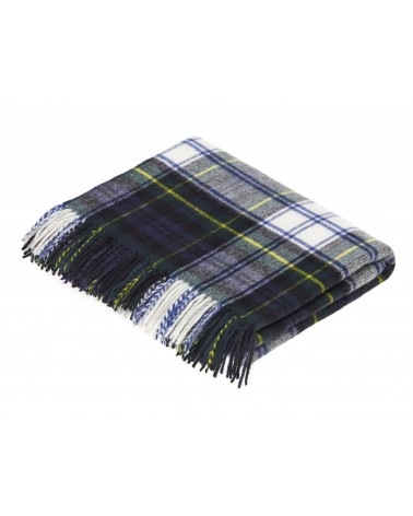 Tartan throw Dress Gordon - Merino wool blanket Bronte by Moon clan plaids english sofa cozy soft throw blanket