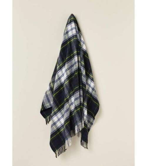 Tartan throw Dress Gordon - Merino wool blanket Bronte by Moon clan plaids english sofa cozy soft throw blanket