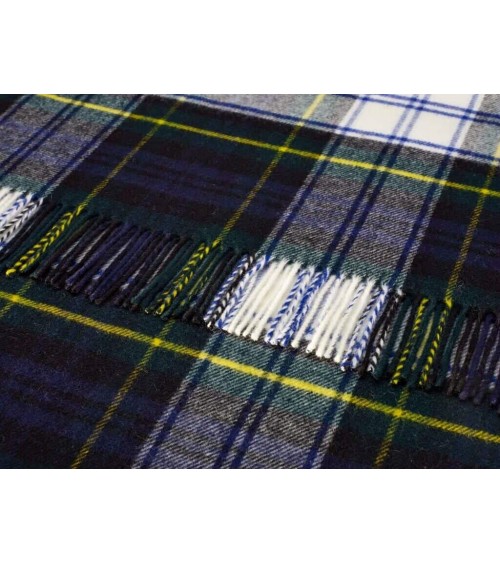 Tartan throw Dress Gordon - Merino wool blanket Bronte by Moon clan plaids english sofa cozy soft throw blanket