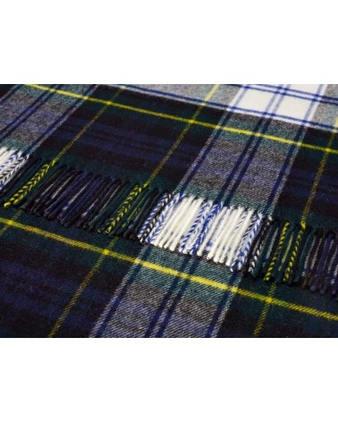 Tartan throw Dress Gordon - Merino wool blanket Bronte by Moon clan plaids english sofa cozy soft throw blanket