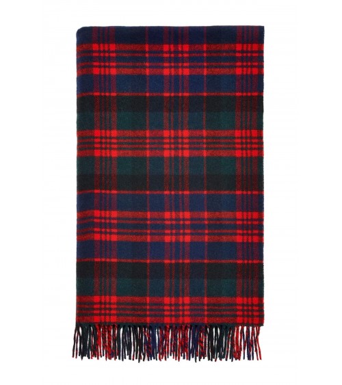 Tartan throw Macdonald - Merino wool blanket Bronte by Moon clan plaids english sofa cozy soft throw blanket