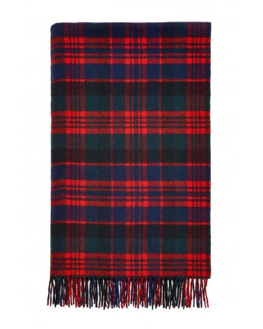 Tartan throw Macdonald - Merino wool blanket Bronte by Moon clan plaids english sofa cozy soft throw blanket