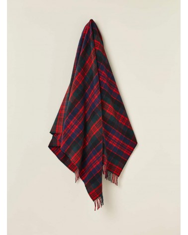 Tartan throw Macdonald - Merino wool blanket Bronte by Moon clan plaids english sofa cozy soft throw blanket