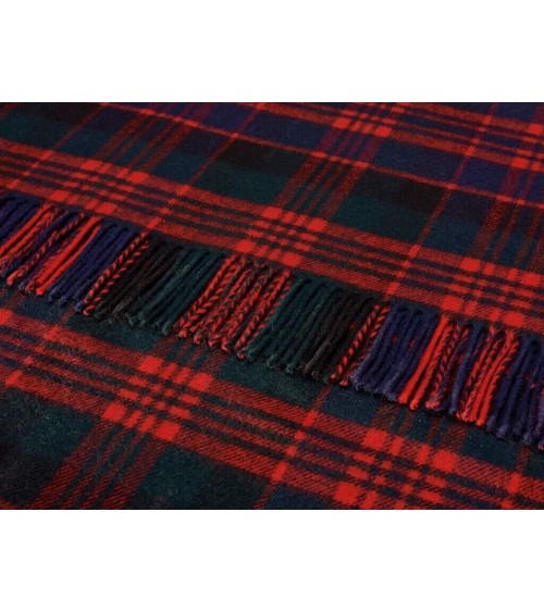 Tartan throw Macdonald - Merino wool blanket Bronte by Moon clan plaids english sofa cozy soft throw blanket