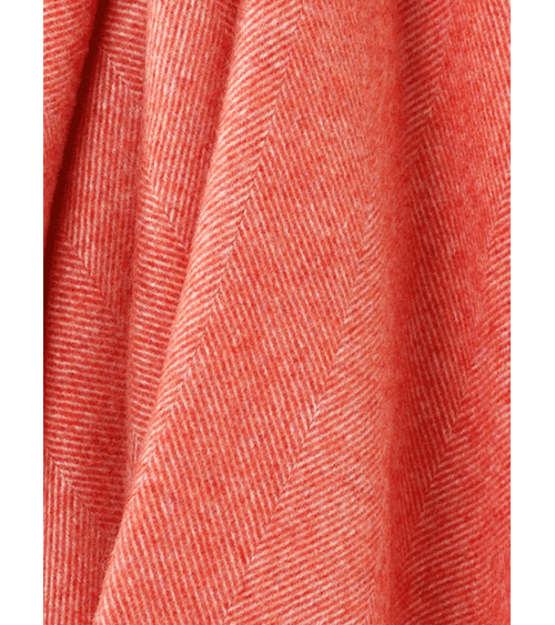 Wolldecke HERRINGBONE Flame - Rote Decke, Kuscheldecke Bronte by Moon Schafwolldecke warme Woll Decken Sofa wohndecke kaufen