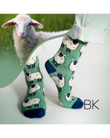 Save the Sheep - Bamboo Socks Bare Kind funny crazy cute cool best pop socks for women men