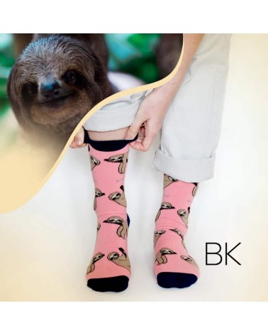 Save the Sloths - Bamboo Socks Bare Kind funny crazy cute cool best pop socks for women men