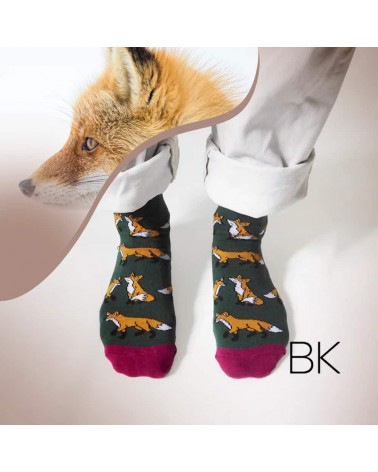 Save the Foxes - Bambou Socks Bare Kind funny crazy cute cool best pop socks for women men