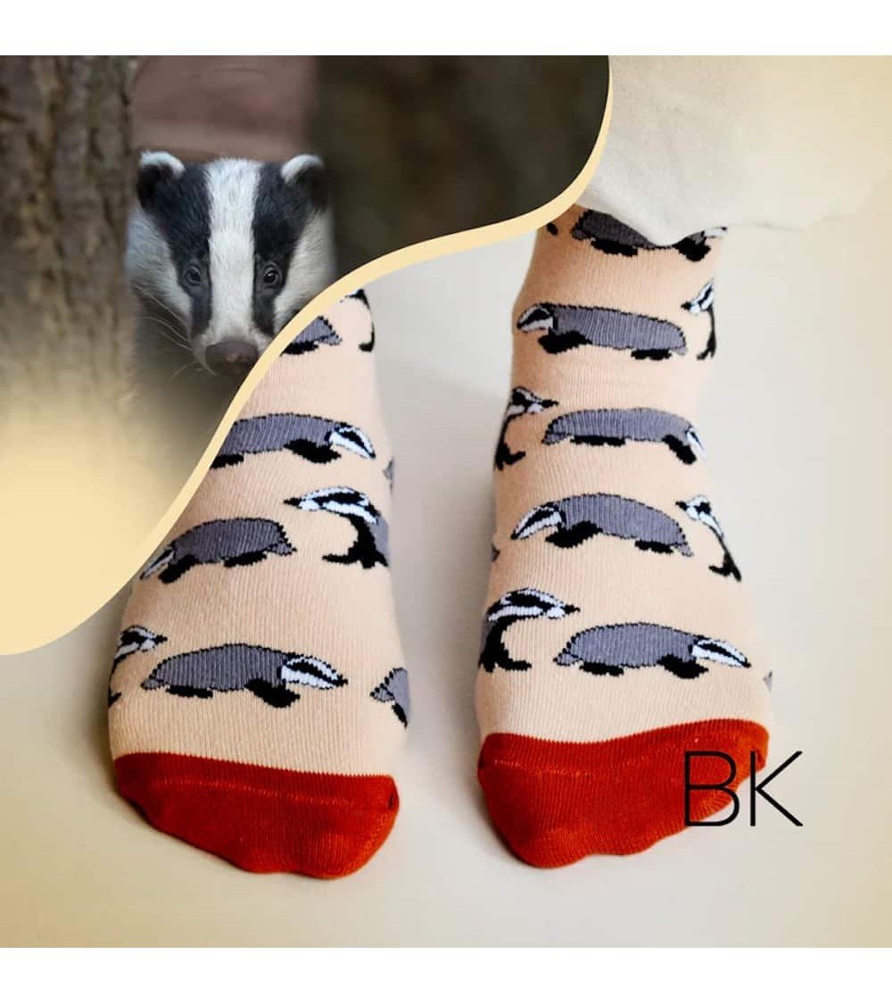 Save the Badgers - Bambou Socks Bare Kind funny crazy cute cool best pop socks for women men