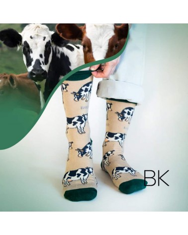 Save the Cows - Bamboo Socks Bare Kind funny crazy cute cool best pop socks for women men