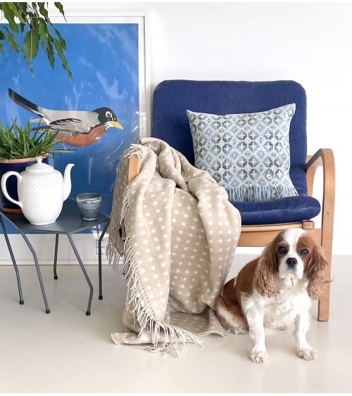 Dartmouth Blau - Zierkissen, Dekokissen aus Wolle Bronte by Moon zierkissen sofa deko kissen kaufen dekokissen sofakissen