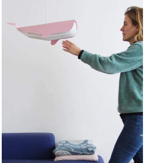 Lampe Baleine - Suspension luminaire avec abat-jour en papier Studio Snowpuppe lampes suspendues design lustre moderne salon ...