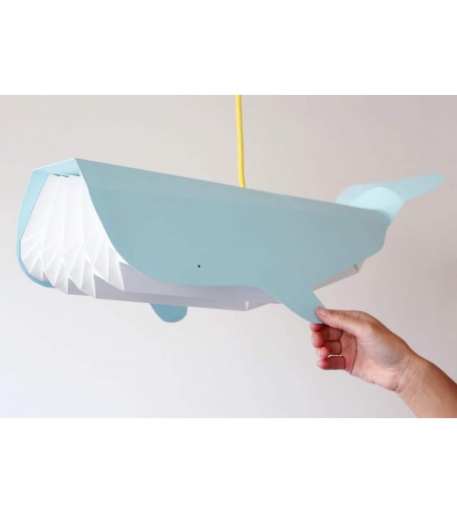 Lampe Baleine - Suspension luminaire avec abat-jour en papier Studio Snowpuppe lampes suspendues design lustre moderne salon ...