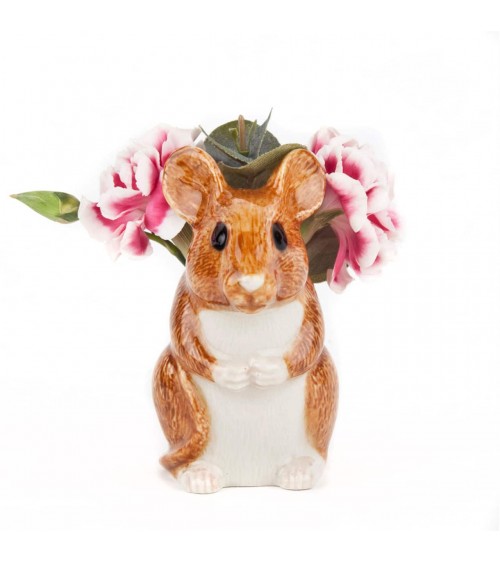 Wood Mouse - Mini flower vase, bud vase Quail Ceramics table flower living room vase kitatori switzerland