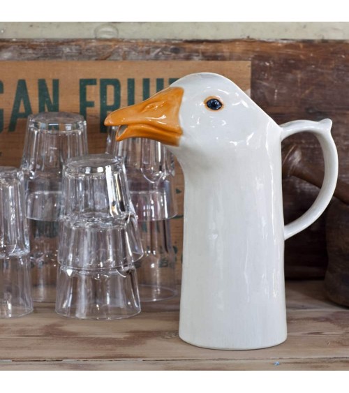 Water Jug - Goose Quail Ceramics carafe jug glass design