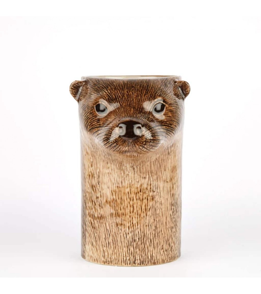 Loutre - Pot à ustensiles de cuisine en ceramique Quail Ceramics original suisse