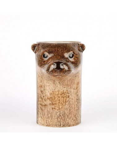 Loutre - Pot à ustensiles de cuisine en ceramique Quail Ceramics original suisse